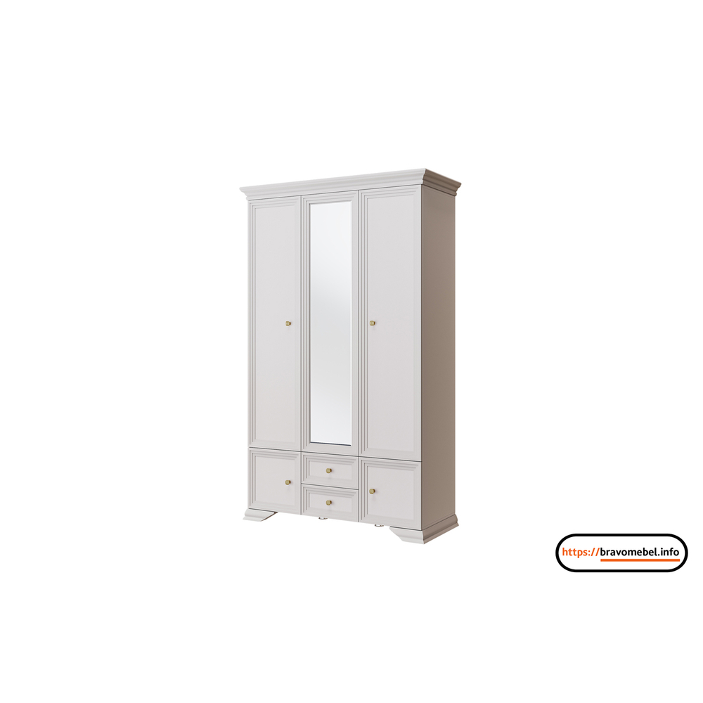 Шкаф 3-х дверный Орландо, распашной с зеркалом.